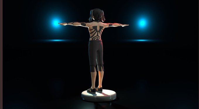 3D Character · Back Pose